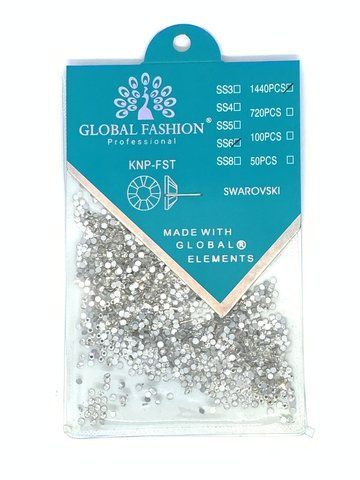 Декор для ногтей Global Fashion Swarovski Кристалл. Прозрачные. SS6 006499 фото