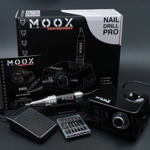 Фрезер Moox Professional X503 для маникюра и педикюра на 45 000 об/мин. и 70W. (Чёрный) Nat-0182 фото