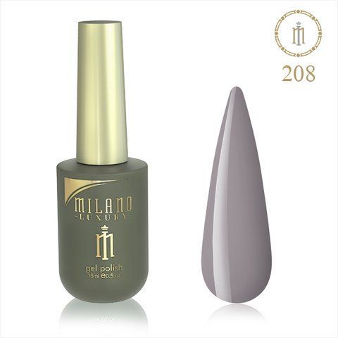 Гель-лак MILANO LUXURY 15 мл No 208 (Честерський туман) 01357/208 фото