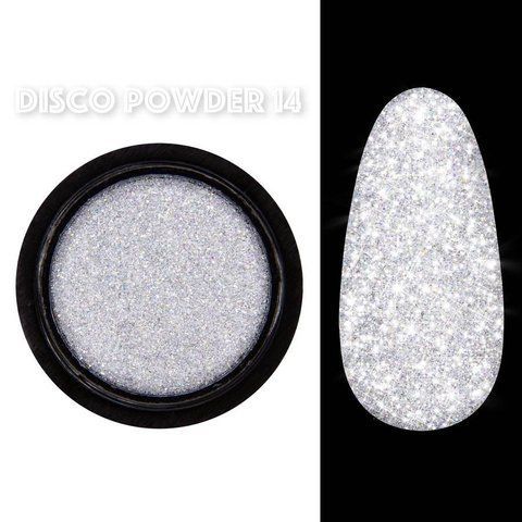 Світловідбиваюче втирання (пігмент) Designer Professional для дизайну нігтів Disco powder № 14 04191 фото