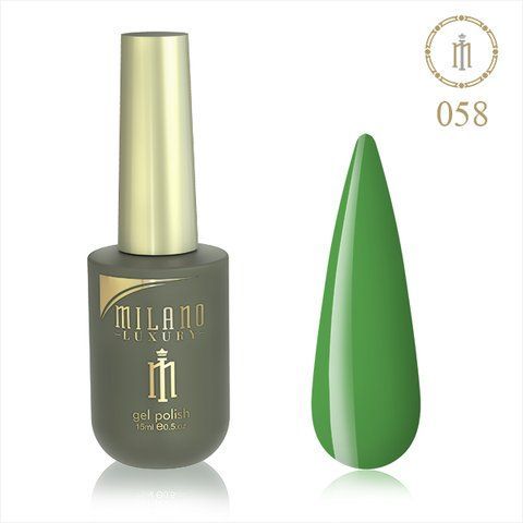Гель лак MILANO LUXURY 15 мл № 058 (Зеленое море) 01357/58 фото