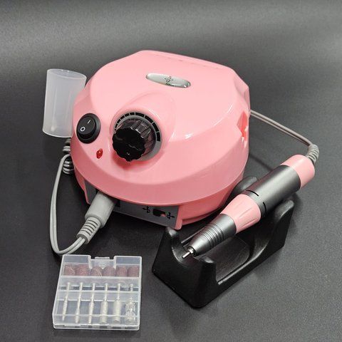 Аппарат для маникюра и педикюра Bee Nails 202-C Pink на 65Вт. 45000об/мин. Nat-0171 фото