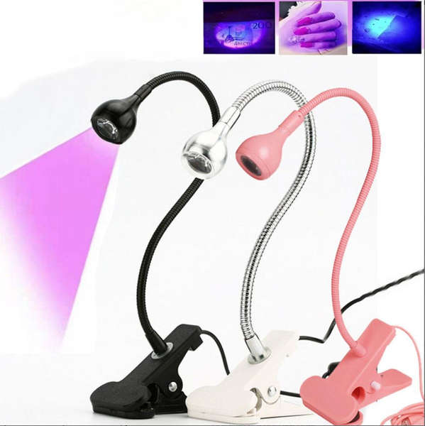 UV/LED &ndash; лампа для сушки ногтей на прищепке WHITE 0006670W фото