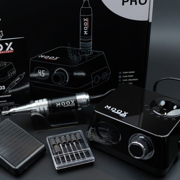 Фрезер Moox Professional X503 для маникюра и педикюра на 45 000 об/мин. и 70W. (Чёрный) Nat-0182 фото