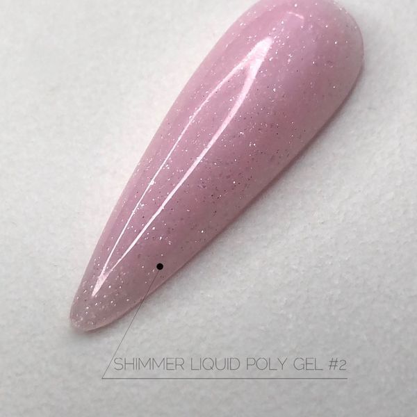Жидкий полигель с шиммером Сrooz shimmer liquid polygel 15мл. №02 004289 фото