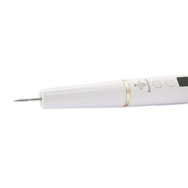 Апарат на акумуляторі для манікюру та педикюру Bee nails YA03-002 20000RPM White Nat-0118 фото