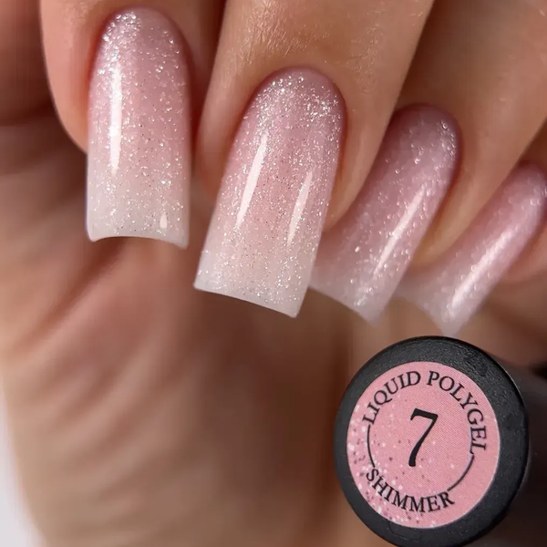 Жидкий полигель с шиммером Сrooz shimmer liquid polygel 15мл. №07 Mary209 фото