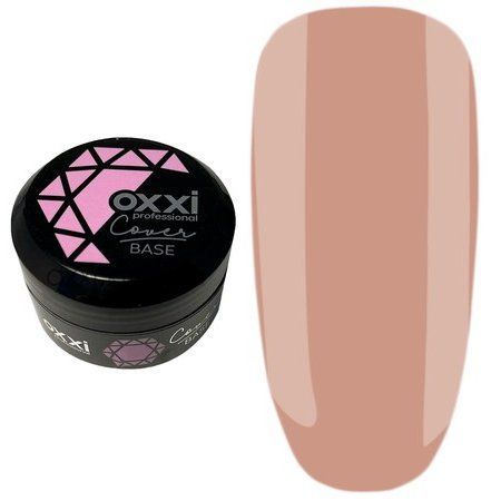 Камуфлирующая база для гель-лака Oxxi Professional Cover Base 30 мл № 27 бежево-розовая нюдовая 004686 фото