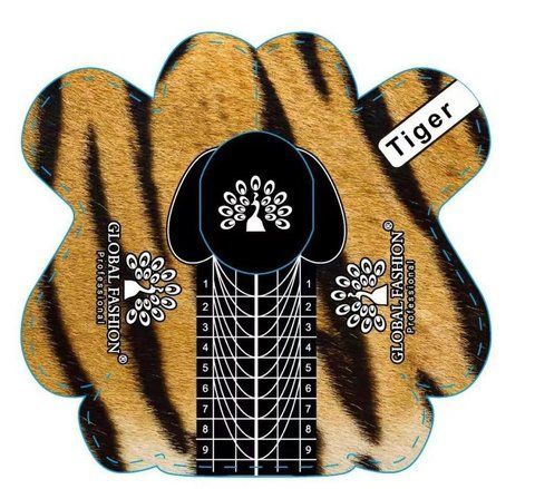Одноразовые формы для наращивания ногтей 100 шт Tiger 04076 фото