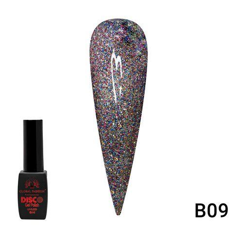 Гель-лак Disco Gel Polish, Global Fashion, Светоотражающий, 8 мл № B09 004097 фото