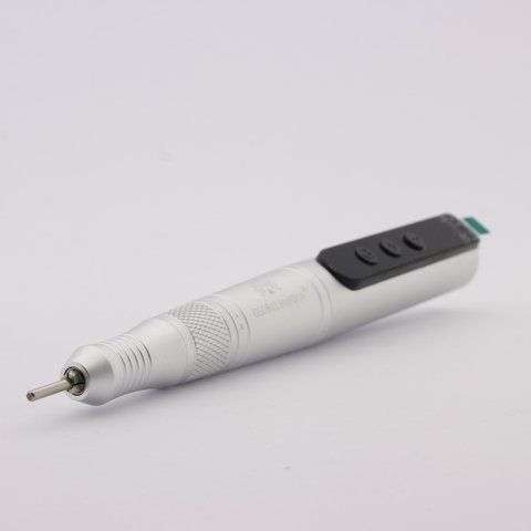 Акумуляторний апарат для манікюру і педикюру Global Fashion T7A на 35000RPM Silver Nat-0127 фото