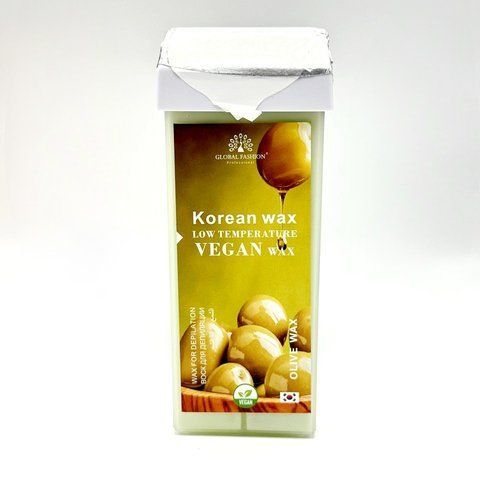 Віск для депіляції у картриджі Global Fashion, Vegan wax, 100мл, Olive Nat-0615 фото