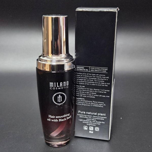 Масло для волос с аргановым маслом Milano Cosmetic Hair smoothing oil, 80 мл 009604 фото