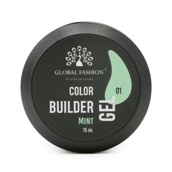 Гель для моделирования ногтей 15 гр, Color Builder Gel 01-Mint Nat-0914 фото