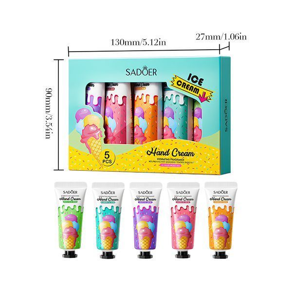 Подарочный набор кремов для рук Sadoer Ice Cream 5шт. по 20g. Nat-0414 фото