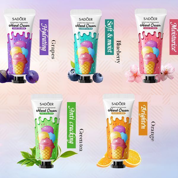 Подарочный набор кремов для рук Sadoer Ice Cream 5шт. по 20g. Nat-0414 фото
