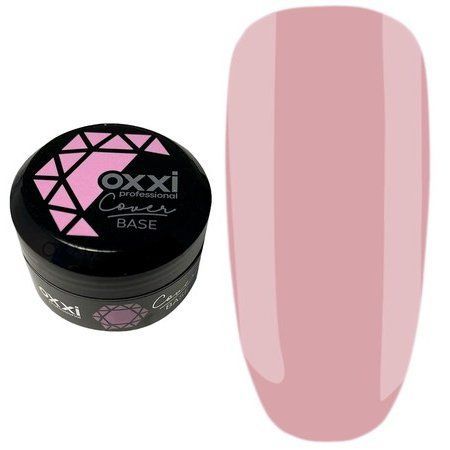 Камуфлирующая база для гель-лака Oxxi Professional Cover Base 30 мл № 28 приглушенная сиреневая 004687 фото