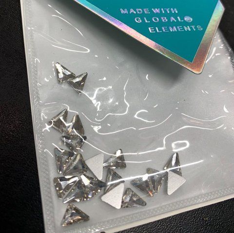 Декор для ногтей Global Fashion Swarovski. Треугольник 006383 фото