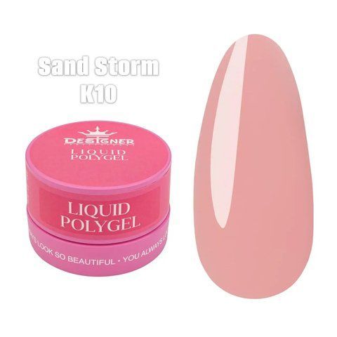 Рідкий Полігель Designer Liquid Polygel 30мл. K10 Sand Storm 009160 фото