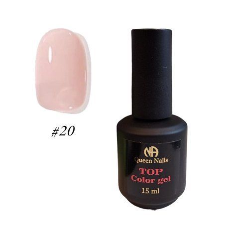 Цветной топ Queen Nails Top Color Gel 15мл. №020 009681 фото