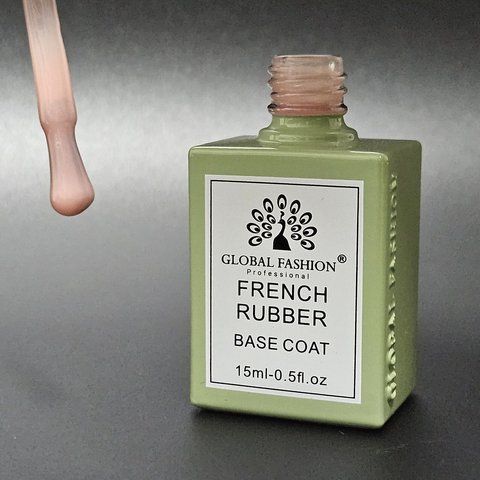 Основа French Rubber Base Global Fashion 15 мл. № 1 Nat-0128 фото