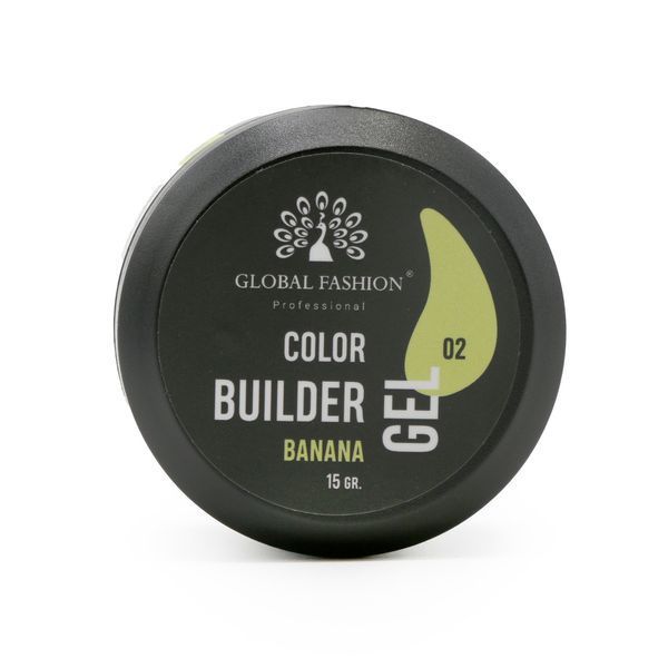 Гель для моделирования ногтей 15 гр, Color Builder Gel 02- Banana Nat-0915 фото
