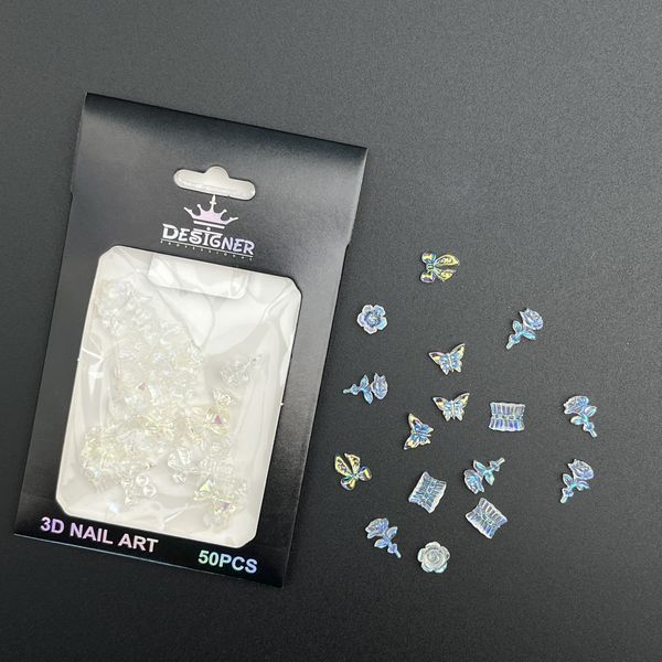 Об'ємний декор Designer Professional для дизайну метелики, бантики, квіти D1 Nat-0316 фото