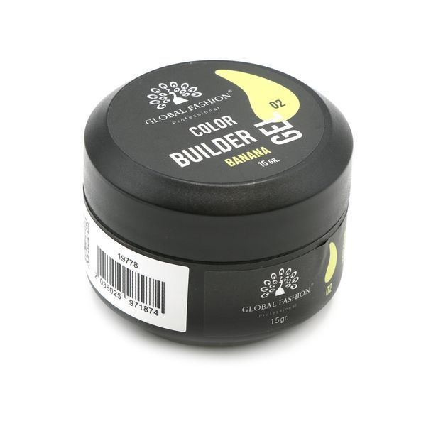 Гель для моделирования ногтей 15 гр, Color Builder Gel 02- Banana Nat-0915 фото