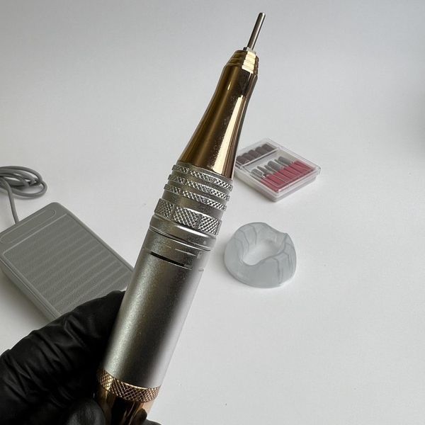 Фрезер ZS-232 для манікюру та педикюру, на 50000 об/мин, 80 Вт. Рожевий 004795 фото