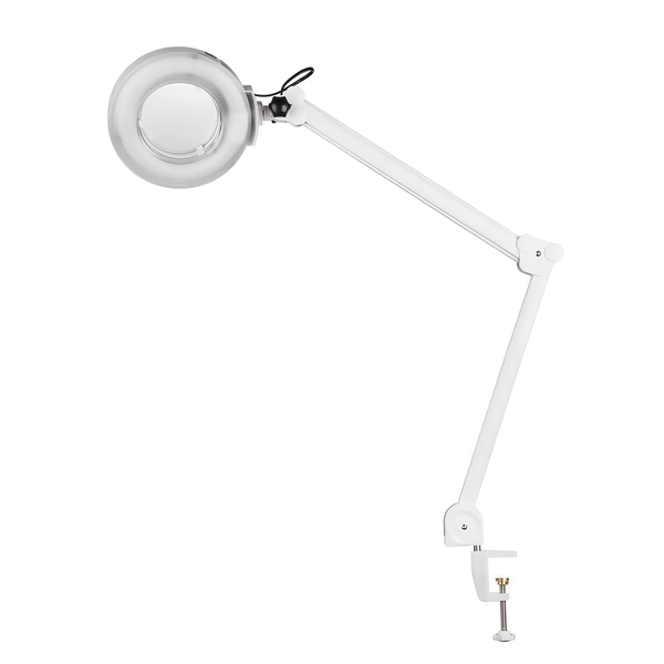 Лампа лупа косметична&nbsp;Lampa lupa Лед&nbsp;на механізмі AF-844 для манікюру світлодіодна зі струбциною 5 діоптрій Mary020 фото