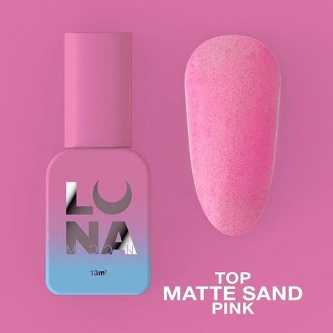 Матовый топ без липкого слоя LUNA Top Matte Sand Pink 13мл. Nat1010 фото