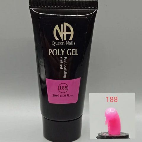 Полигель (акригель) для ногтей Queen Nails №188, 30 мл 003784 фото