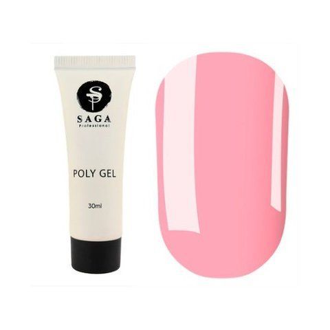 Полігель Saga Poly Gel №04 (рожевий), 30мл. 010542 фото