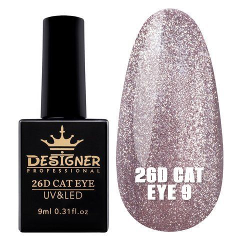 Гель-лак Designer 26D Cat Eye "Кішне око" 9 мл. № 9 04531 фото
