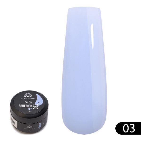 Гель для моделирования ногтей 15 гр, Color Builder Gel 03- Sky Nat-0916 фото