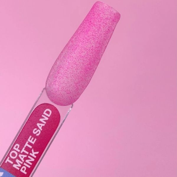 Матовий топ без липкого шару LUNA Top Matte Sand Pink 13мл. Nat1010 фото