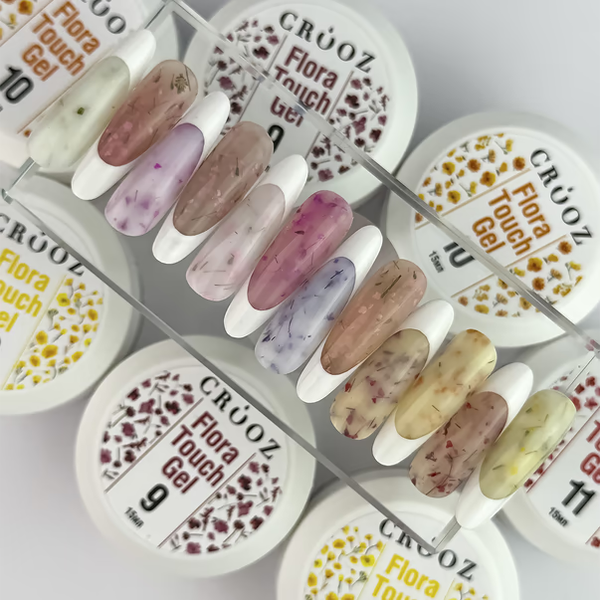 Гель для наращивания ногтей с сухоцветами Crooz Flora Touch Builder Gel 15мл. №10 Mary170 фото