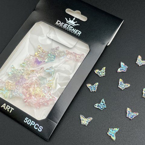 Объёмный декор Designer Professional для дизайна разноцветные бабочки D3 Nat-0318 фото