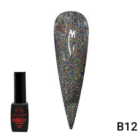 Гель-лак Disco Gel Polish, Global Fashion, Светоотражающий, 8 мл № B12 004100 фото