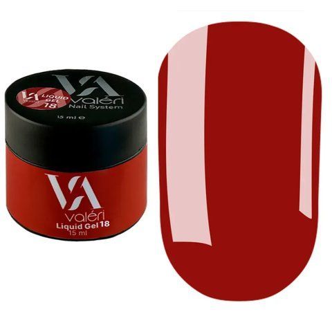 Гель для наращивания 15 мл Liquid Gel Valeri № 18 Nat-0817 фото