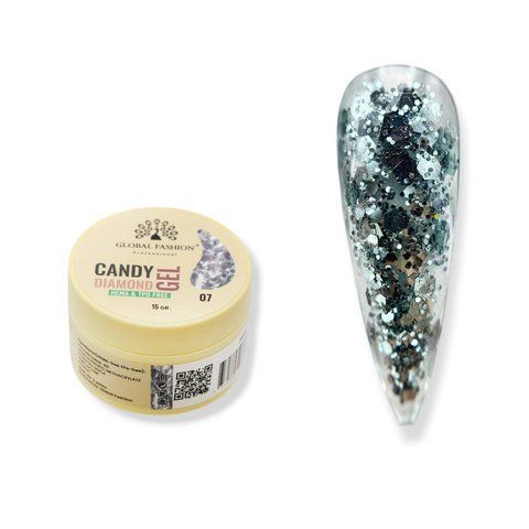 Гель для викладного френчу Global Fashion CANDY Diamond Builder Gel №07 Mary371 фото