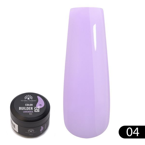 Гель для моделирования ногтей 15 гр, Color Builder Gel 04- Lavender Nat-0917 фото
