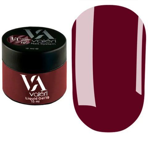Гель для наращивания 15 мл Liquid Gel Valeri № 19 Nat-0818 фото