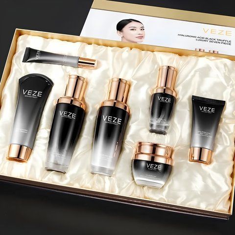 Подарунковий набір косметики для догляду за обличчям Veze Hyaluronic Acid Black Truffle Luxury 0006653 фото