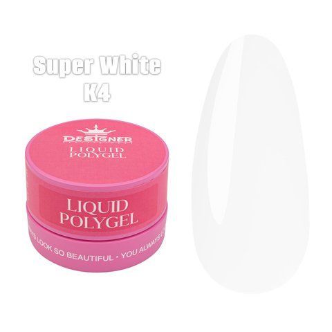 Рідкий полігель Designer Professional 30мл. у банцi К4 Super White 010285 фото