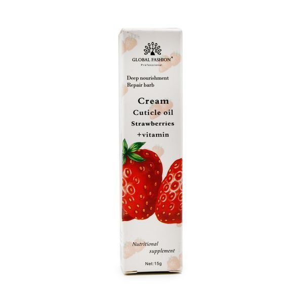 Зволожувальний крем для кутикули 15g Strawberries Nat-0519 фото