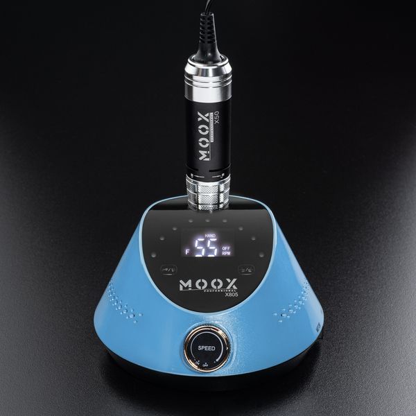 Фрезер Moox Professional X805 для манікюру та педикюру на 55 000 об./хв. та 80W. (Синій) 008433 фото