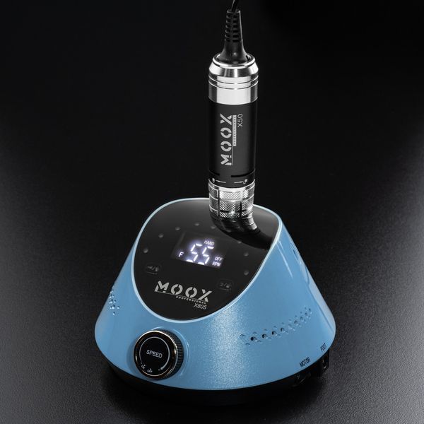 Фрезер Moox Professional X805 для манікюру та педикюру на 55 000 об./хв. та 80W. (Синій) 008433 фото