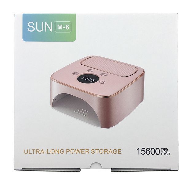 Акумуляторна лампа для нігтів SUN М-6 LED/UV, колір Бiлий 004849 фото