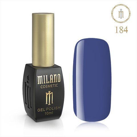 Гель-лак MILANO 10 мл No 184 (Сталевий Синій) 00986/184 фото